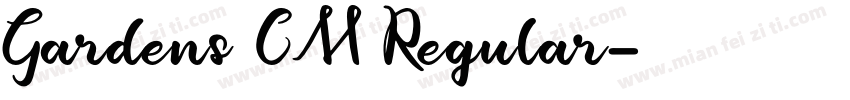 Gardens CM Regular字体转换
